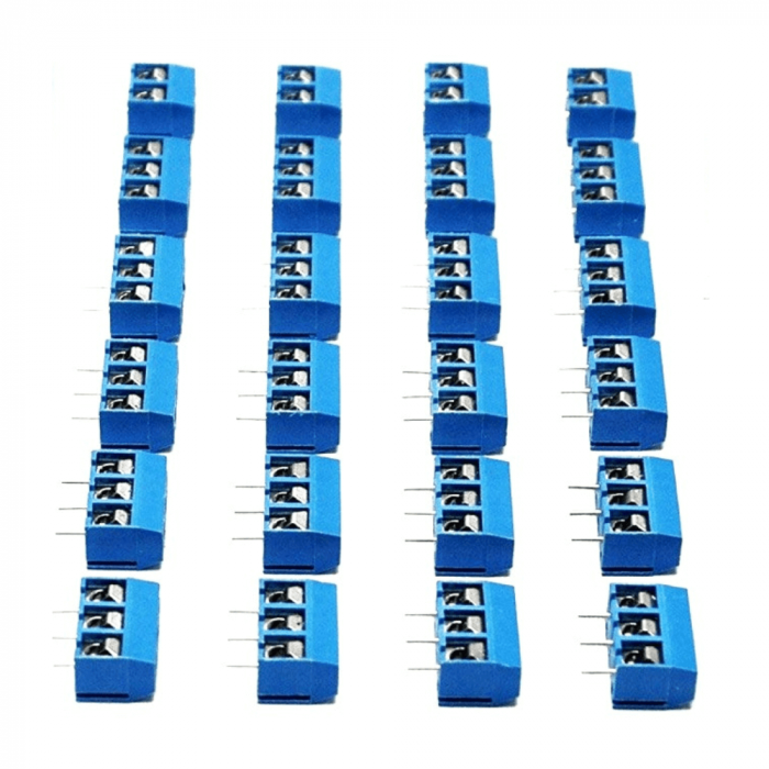 Conector terminal cu surub, 3 pini, 5.08-301-3P [2]