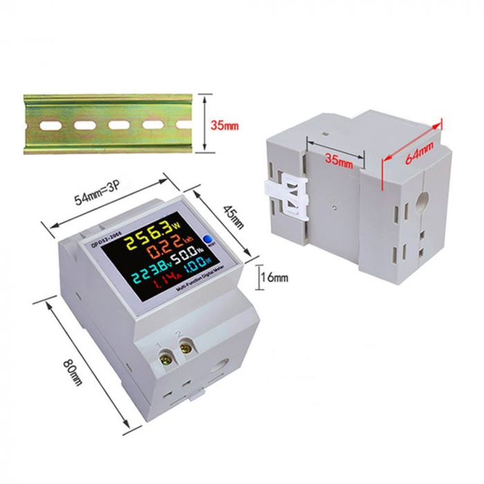 Contor electric cu afisarea parametrilor in timp real TAXNELE D52-2066, bobina interna [5]