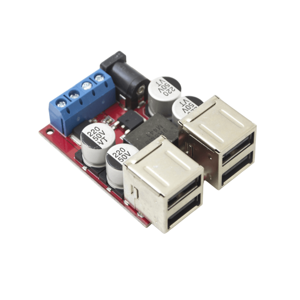 Modul coborator tensiune 8V - 35VDC la 5VDC, 8A, 4 porturi USB [2]