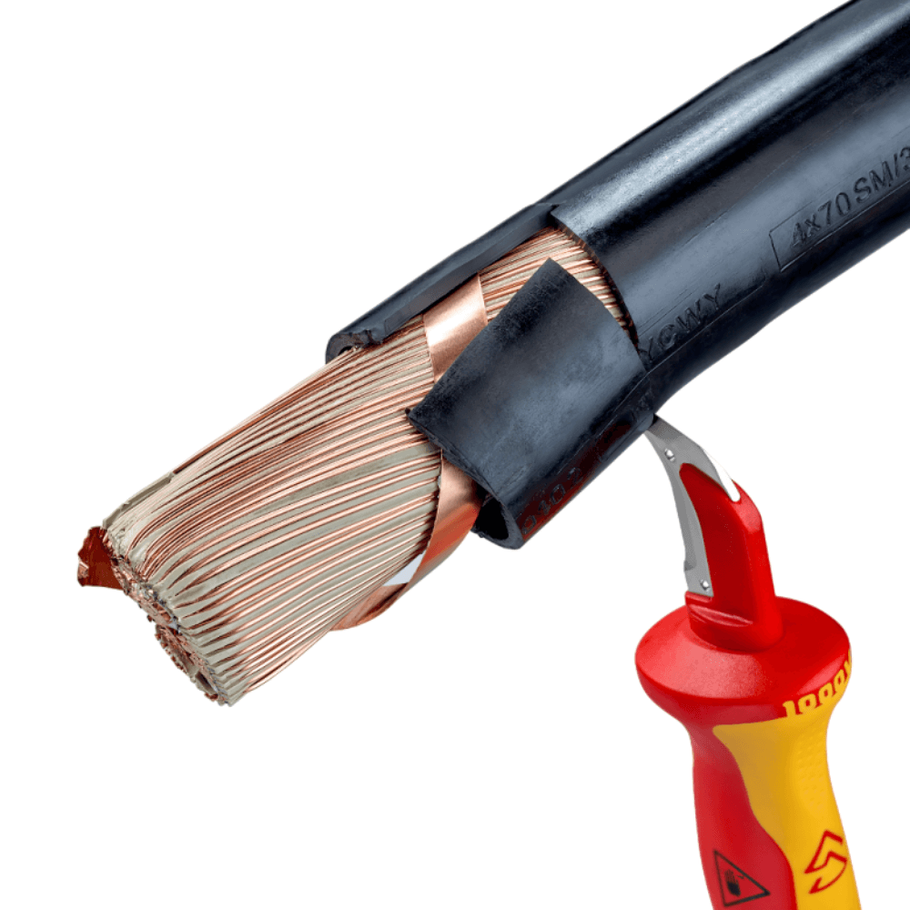 Cutit VDE dezizolator cu sabot de glisare, Knipex 98 55 [3]