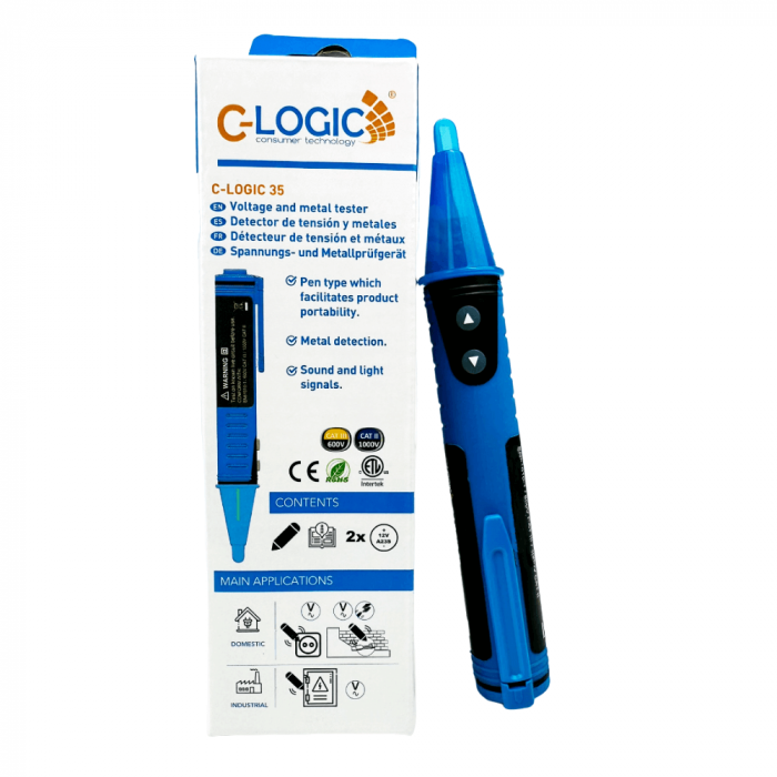 Detector de tensiune AC fara contact, 20-1000V, C-LOGIC 35 [4]