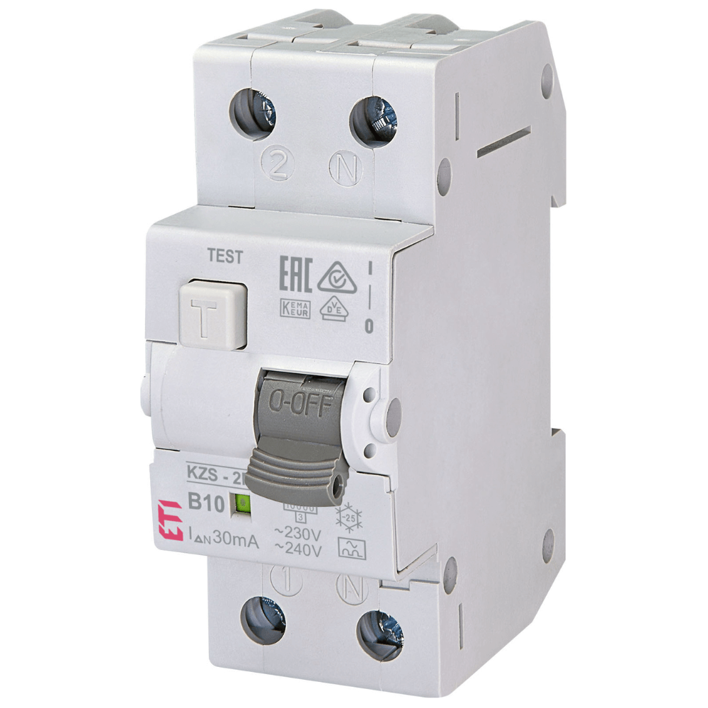 Diferential RCBO KZS-2M A B10 0.03 ETI 002173202