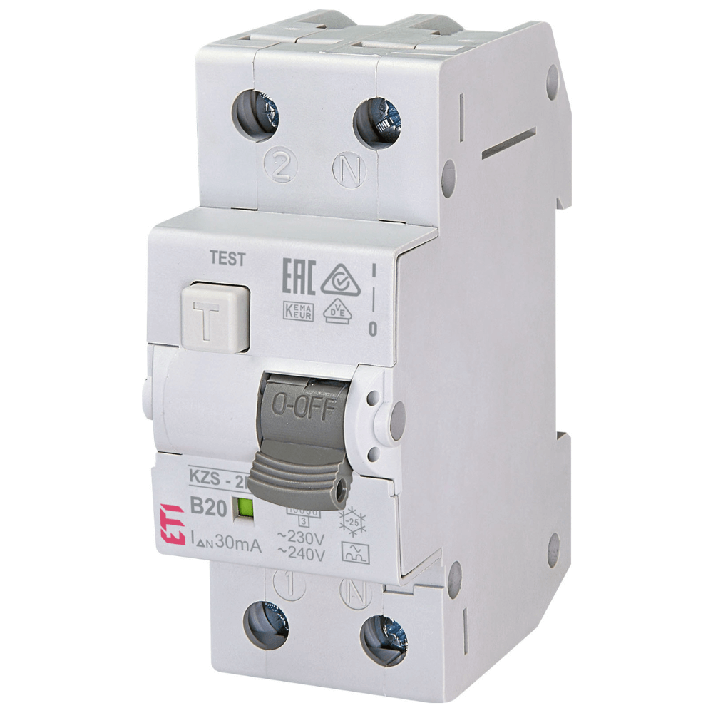 Diferential RCBO KZS-2M A B20 0.03 ETI 002173205