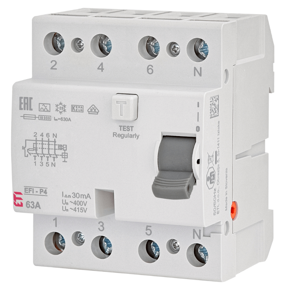 Diferential RCCB EFI-P4 A 63 0.03 ETI 002061513