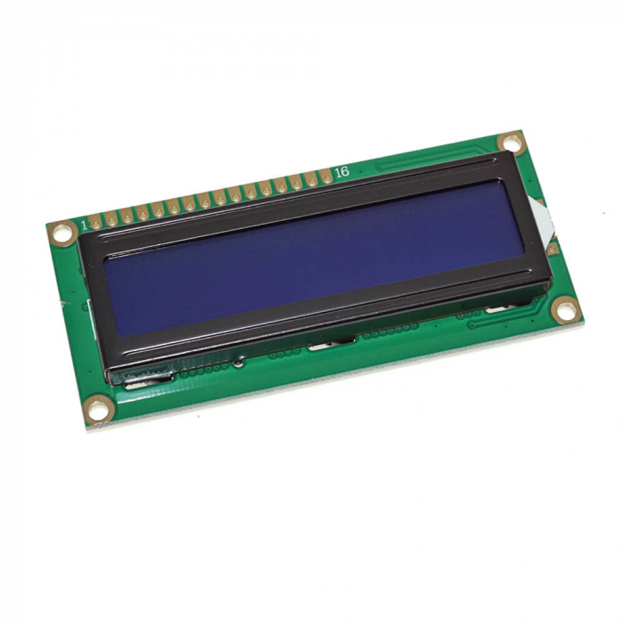Display LCD1602 HD44780 cu ecran albastru iluminat albastru imagine noua congaz.ro 2022
