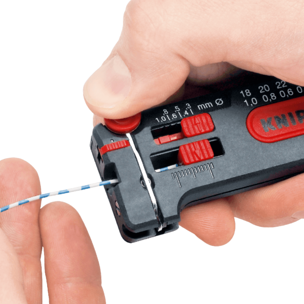 Mini unealta pentru dezizolat cabluri, Ø 0.12 - 0.4 mm, Knipex 12 80 040 SB [2]