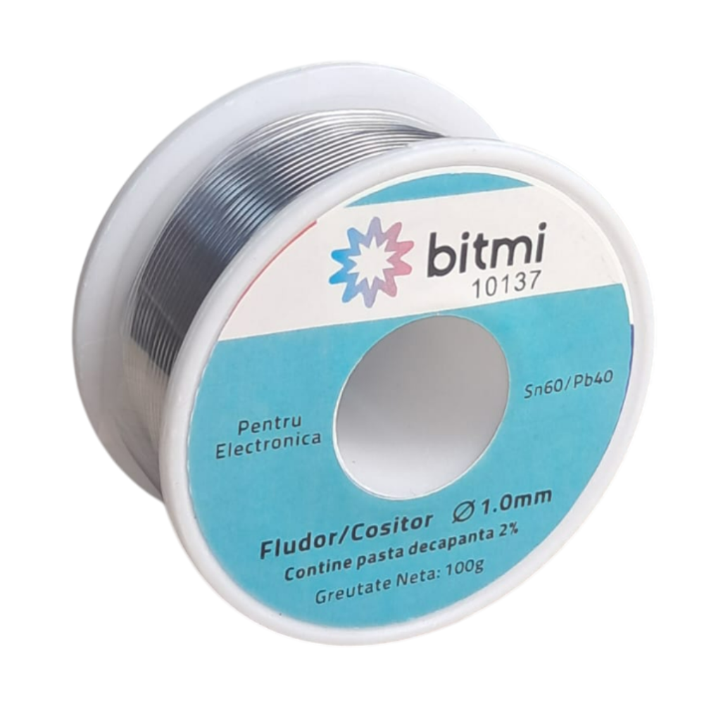 Fludor Sn60/Pb40 1.0mm 100g cu pasta decapanta, Bitmi 10137 [2]