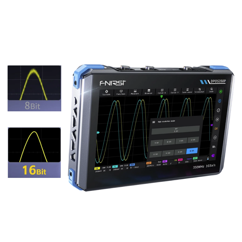 Osciloscop digital portabil 4 in 1, 2 canale, 350MHz, 1GS/s, FNIRSI DPOS350P [5]