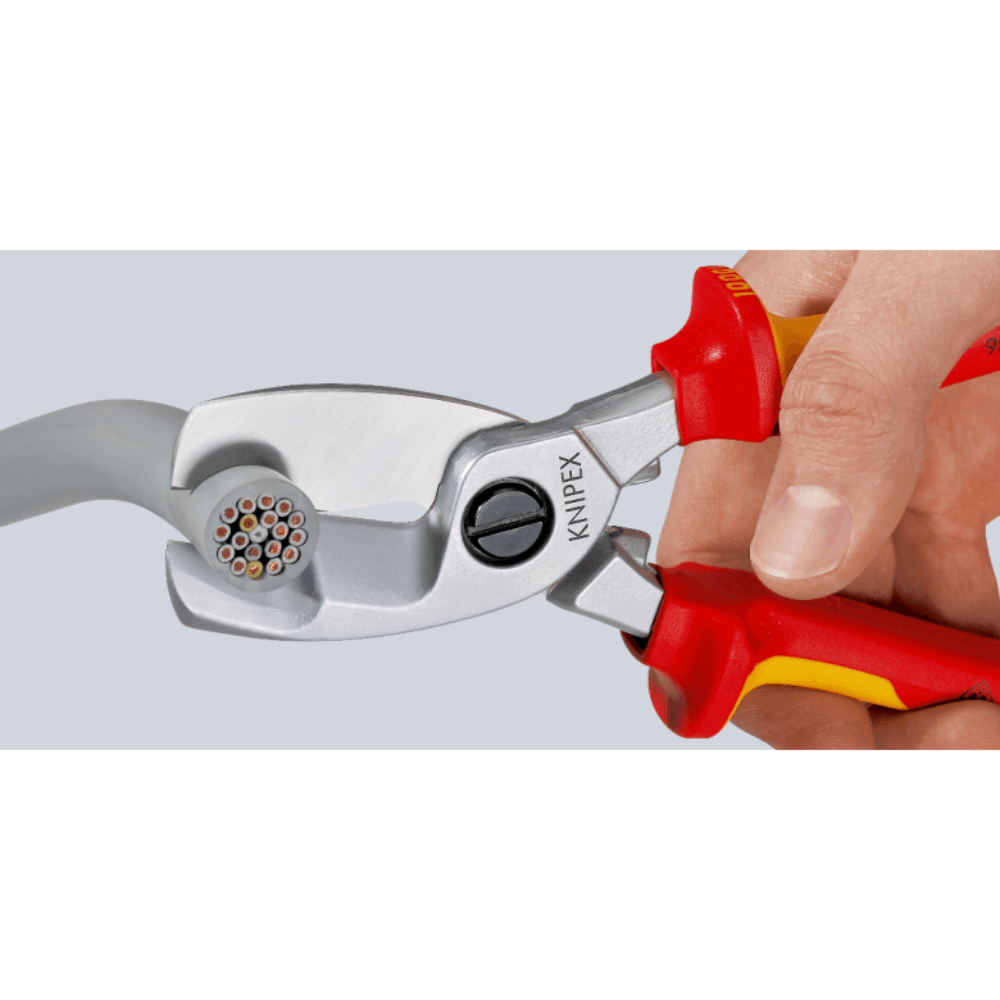 Foarfeca VDE pentru taiat cabluri, cu tais dublu, Knipex 95 16 200 [3]