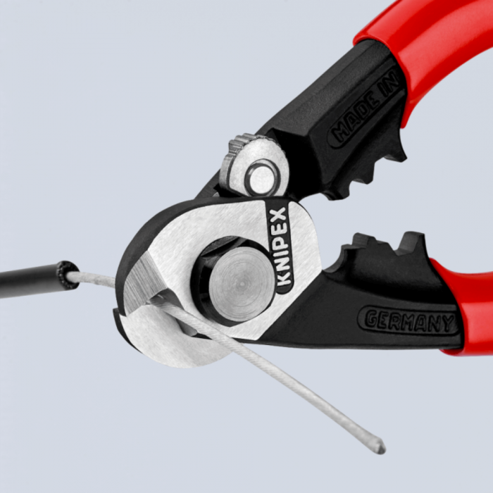 Cleste forjat pentru taiat cabluri de sarma, Knipex 95 61 190 [3]