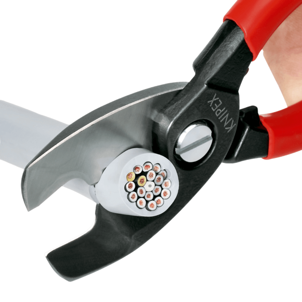 Cleste tip foarfeca cu tais dublu pentru taiat cabluri, 200 mm, Knipex 95 12 200 [3]