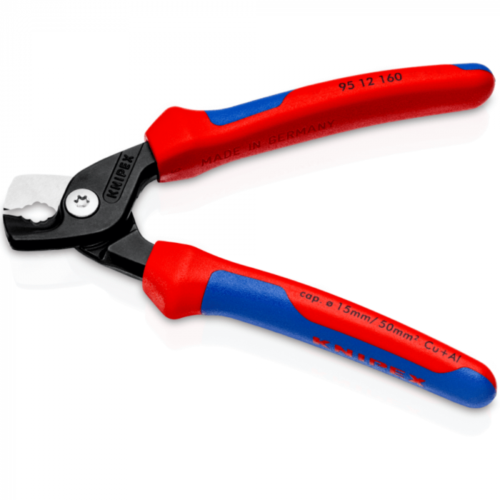 Cleste foarfeca pentru taiat cabluri, Knipex StepCut 95 12 160 [2]