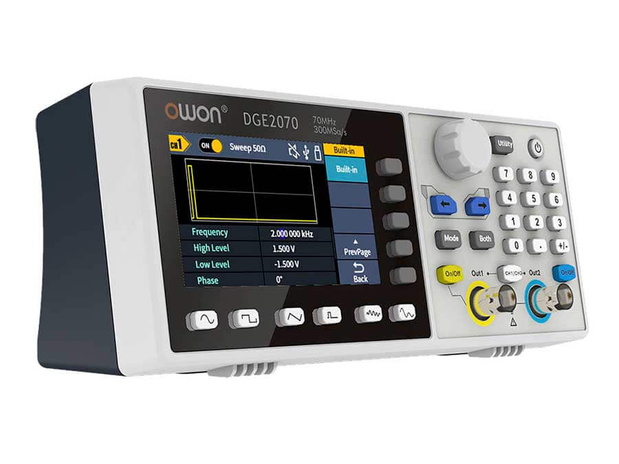 Generator de functii si unde arbitrare, 2 canale, 70MHz, 300MS/s, OWON DGE2070 [2]