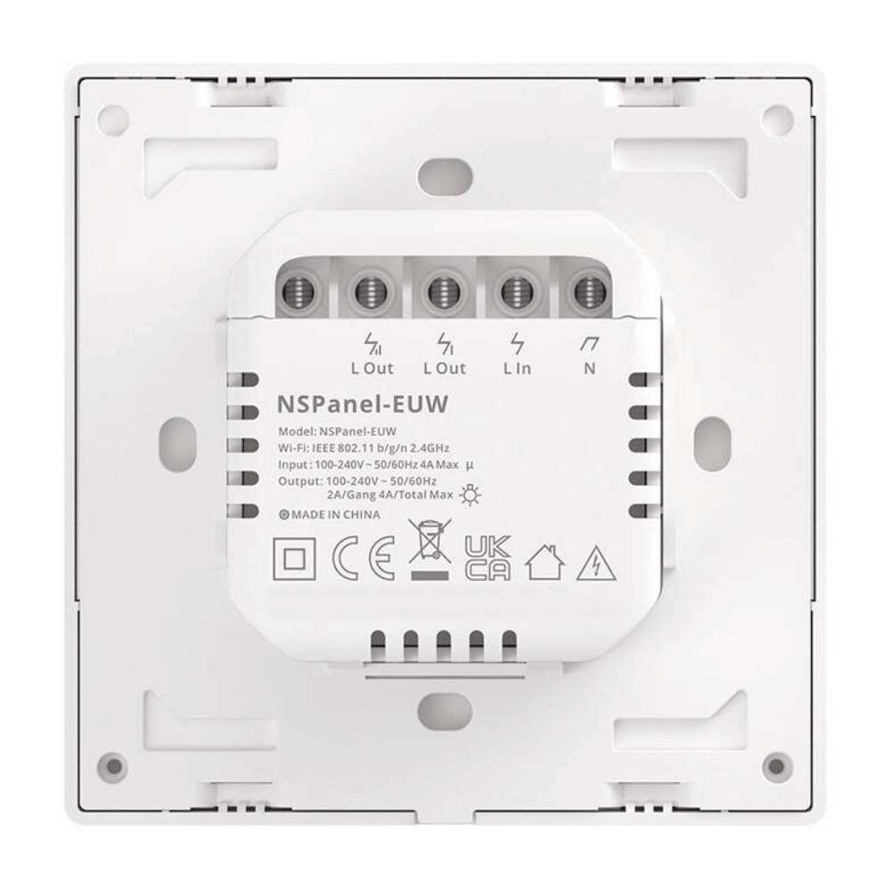 Intrerupator Smart cu 2 canale si ecran touch, alb, Sonoff NSPanel [3]