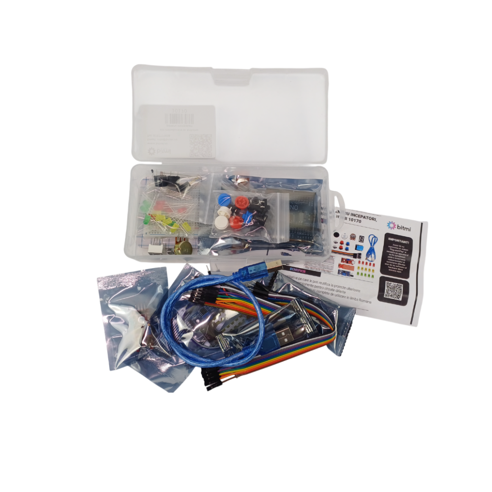 Kit de electronica pentru incepatori, compatibil Arduino, Bitmi 10170 [3]