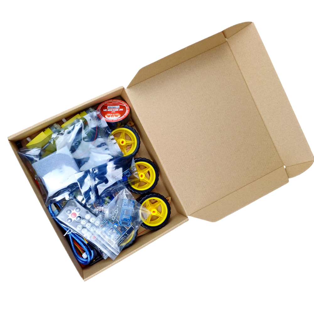 Kit de masina 4WD cu senzor ultrasonic HC-SR04, Bitmi 10088 [8]