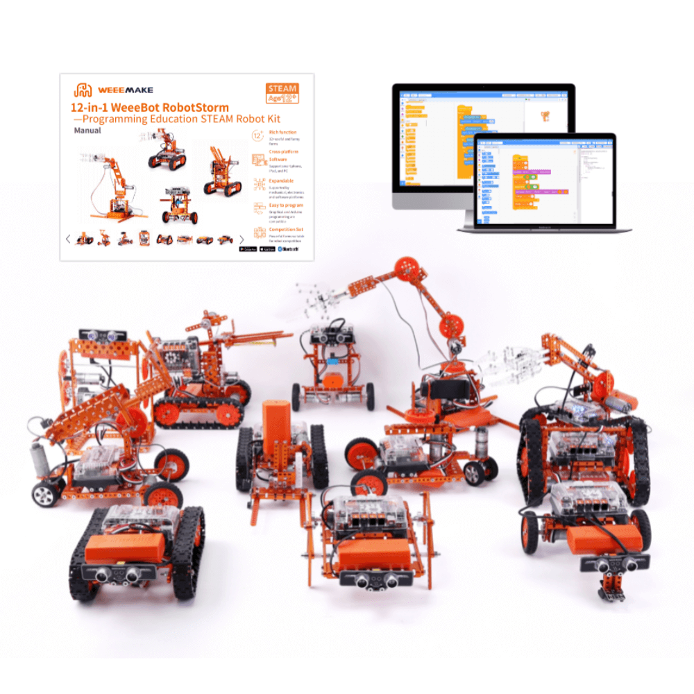 Kit robot educational tip STEM 12 in 1, WeeeBot RobotStorm 181018 [2]