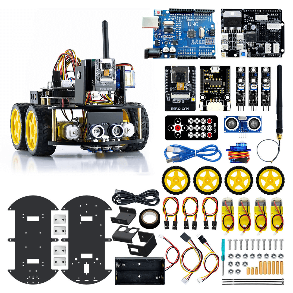 Kit de robot STEM 4WD cu modul ESP32-CAM, Bitmi 10294 [5]