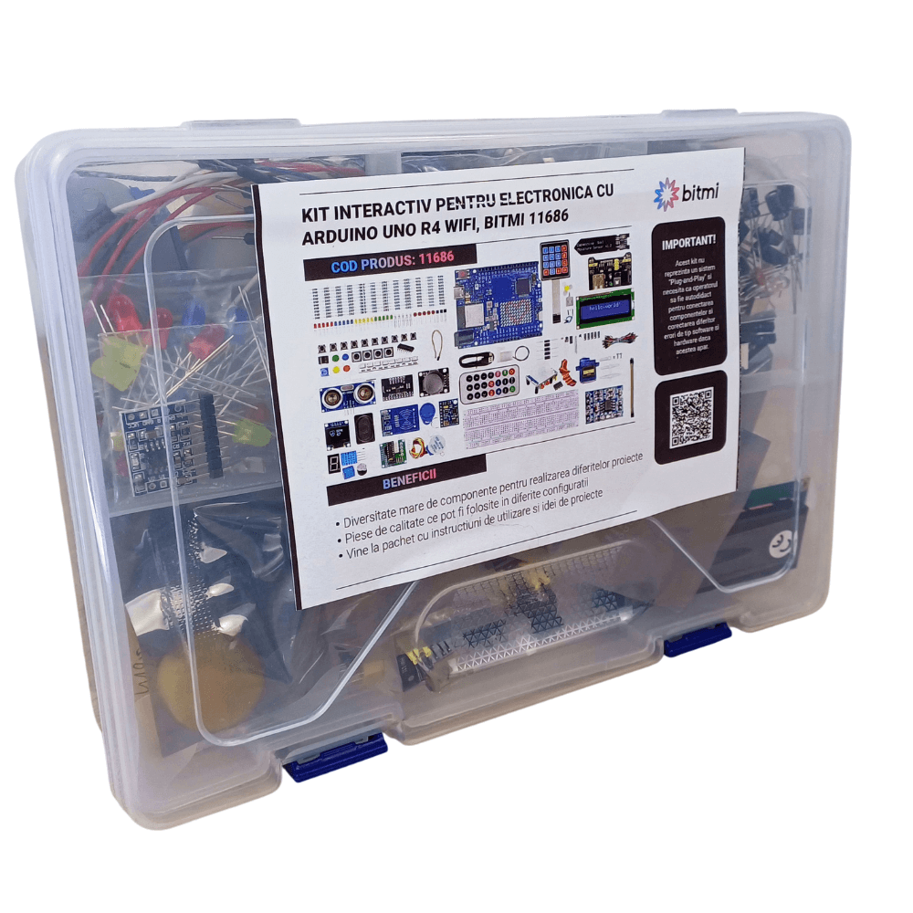 Kit interactiv pentru electronica cu Arduino UNO R4 WiFi, Bitmi 11686 [5]