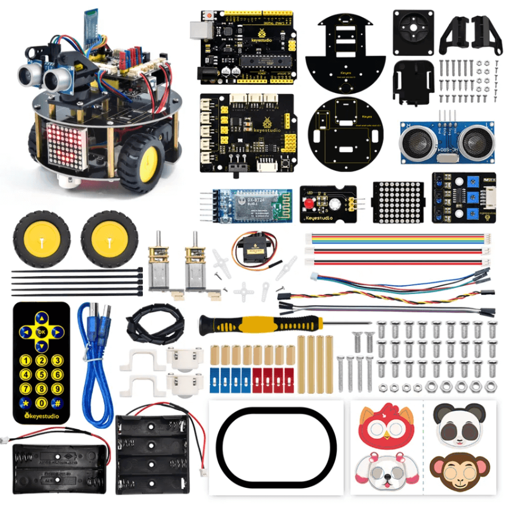 Kit robot STEM Keyestudio KS0558 Smart Little Turtle Car V3.0, 2WD [4]