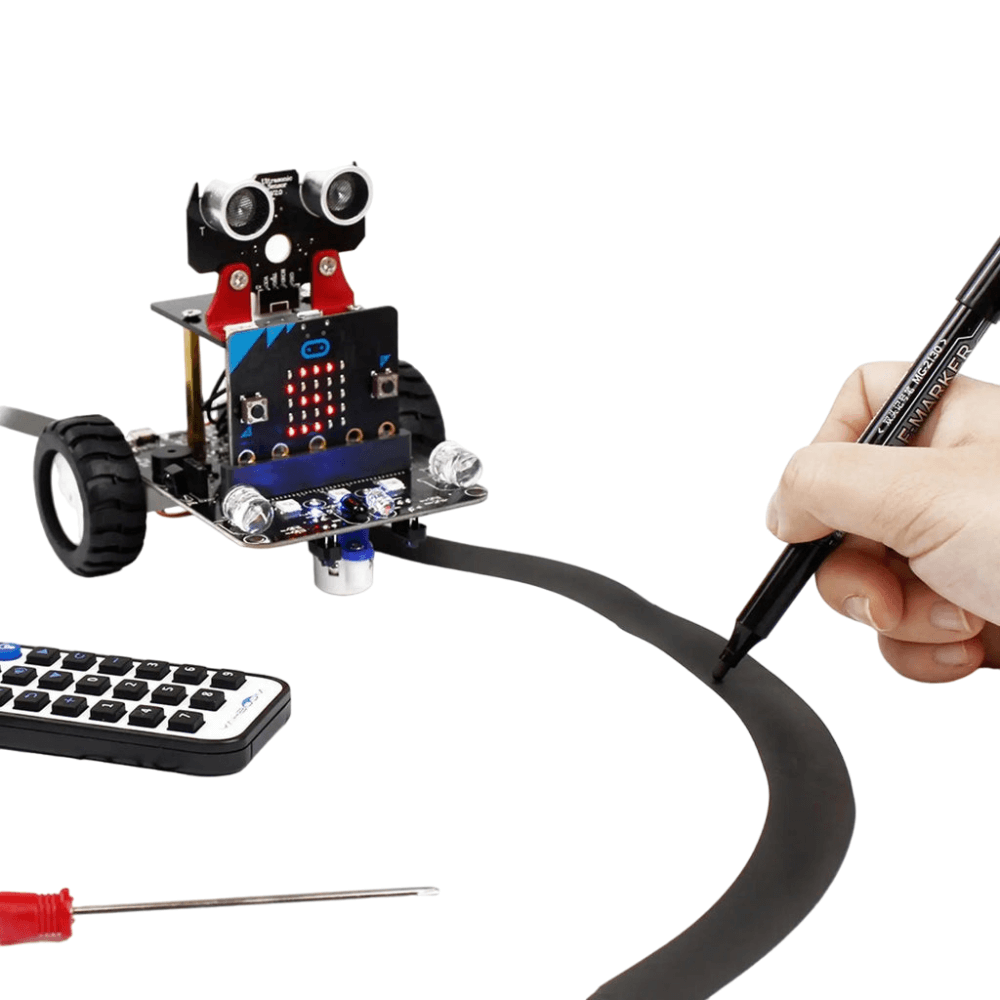 Kit robot inteligent tip masina cu IR si aplicatie pentru Micro:bit V2/V1.5, Yahboom [2]