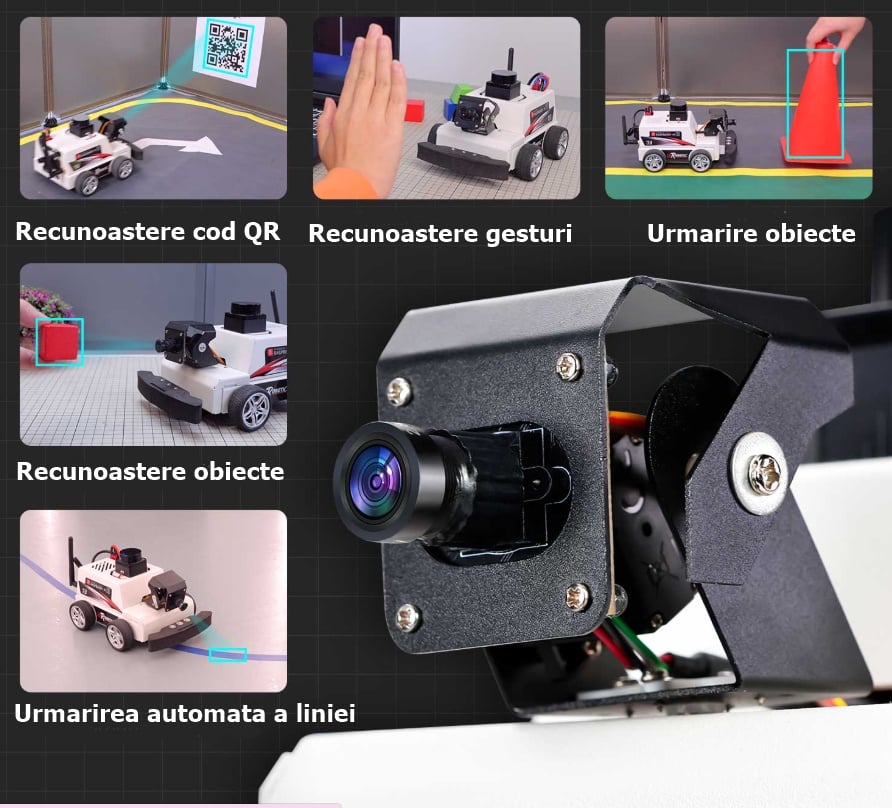 Kit robot STEM cu Lidar, MicroROS-Pi 5, compatibil Raspberry Pi 5 [5]