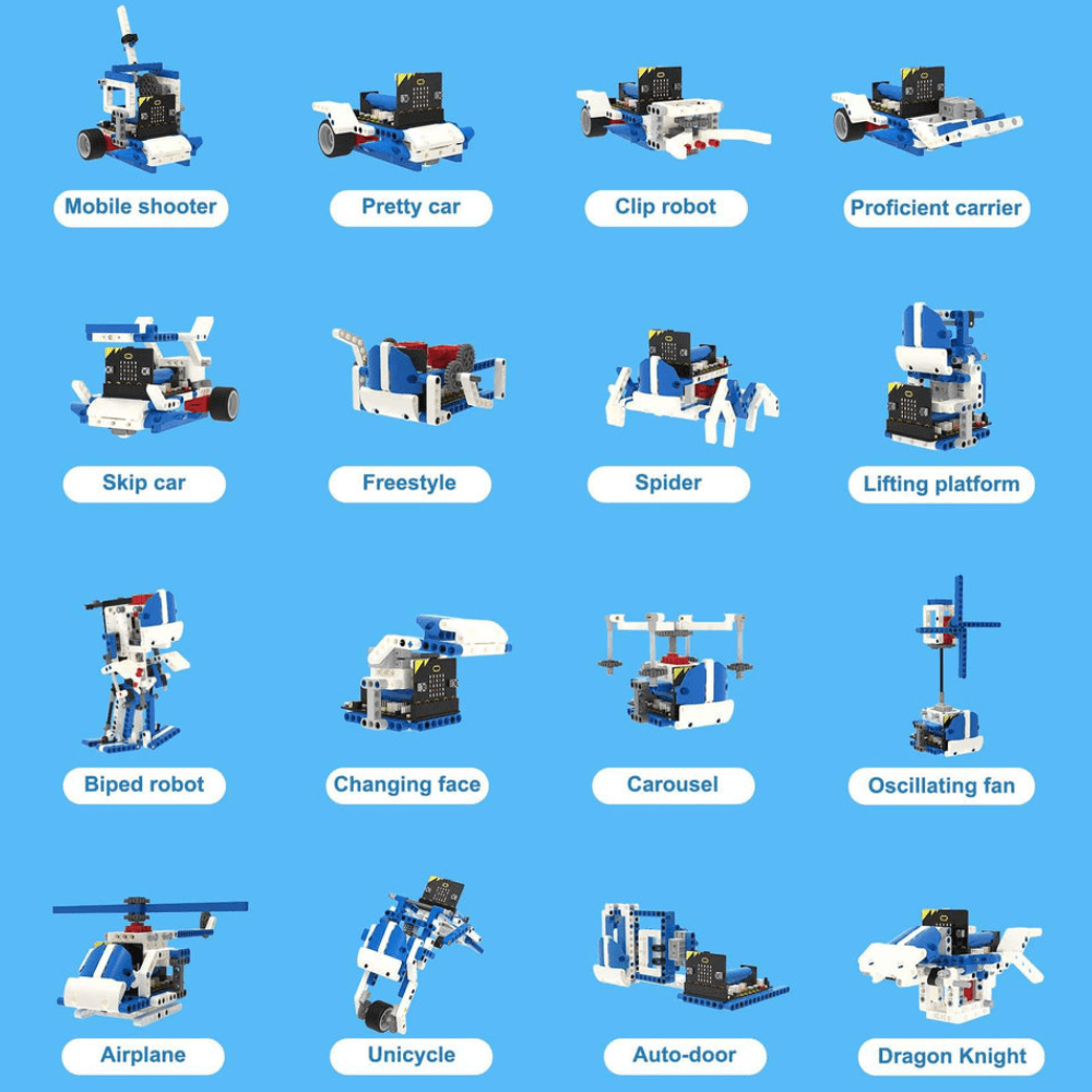 Kit robot educativ 16 in 1 Building:Bit pentru placa BBC Micro:bit V2/V1.5, Yahboom [3]