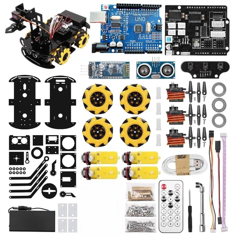 Kit de robot STEM 4WD cu brat robotic, Bitmi 10006 [8]