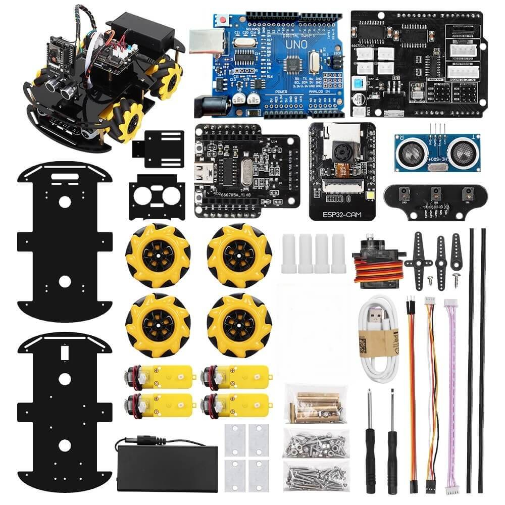 Kit de robot ESP32 cu roata omnidirectionala mecanum, Bitmi 10005 [4]