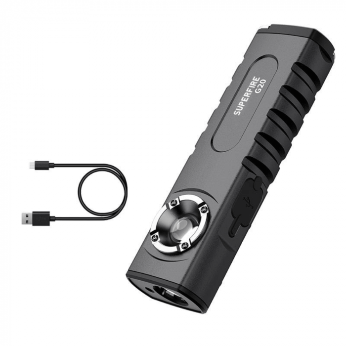 Lanterna LED+COB cu laser, 500 lumeni, 10W, Superfire G20 [2]