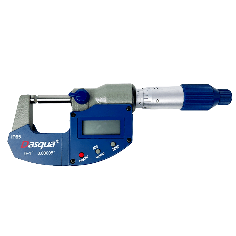 Micrometru digital de exterior, 0-25mm 0.001mm, IP65, Dasqua 4410-1105-A