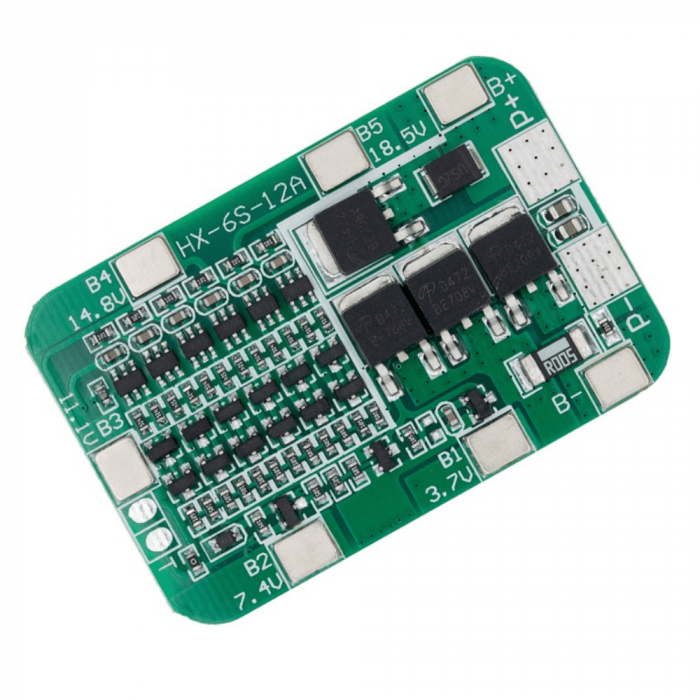 Modul BMS pentru acumulatori de Litiu, 6S, 24V, 15A [3]