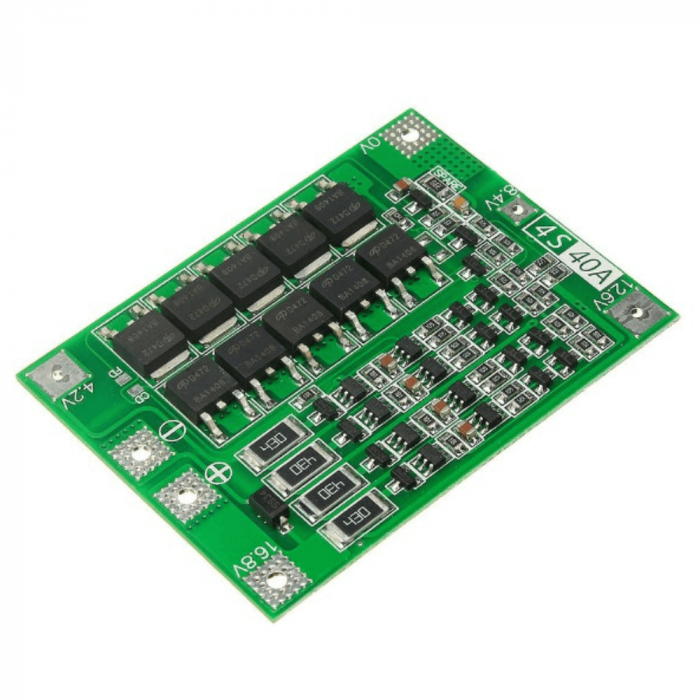 Modul BMS pentru acumulatori Litiu, 4S, 16.8V, 40A [2]