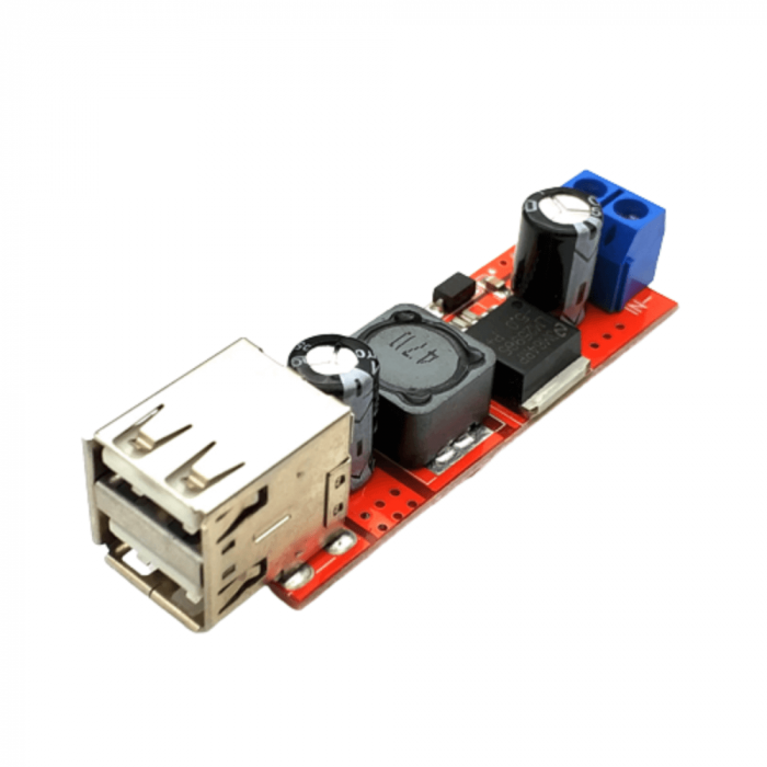 Modul coborator de tensiune DC-DC, 5V, 3A cu USB dual [2]