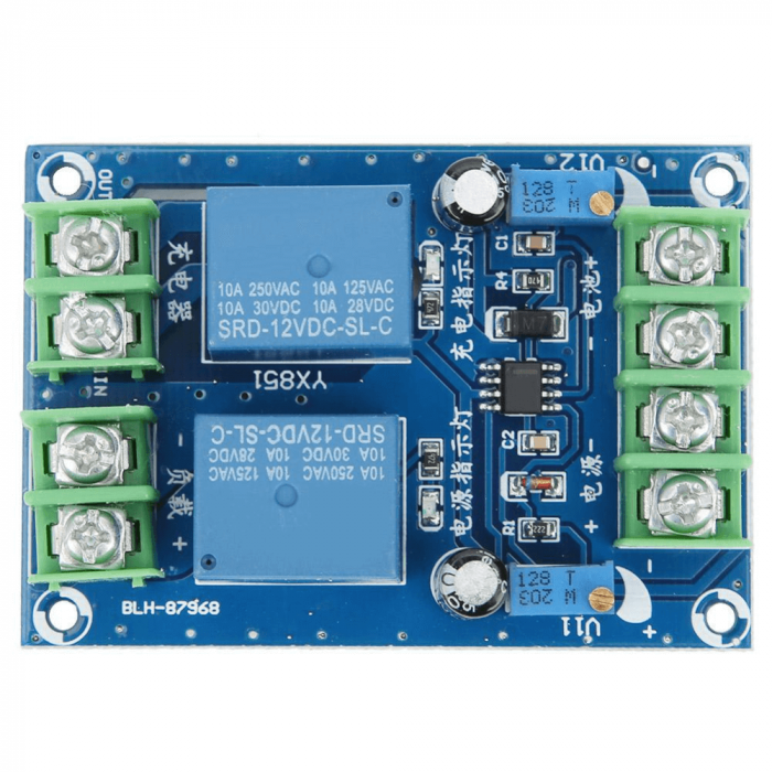 Modul comutator automat pentru sursa de alimentare/baterie, 12V DC, 10A, BLH-87968 [2]