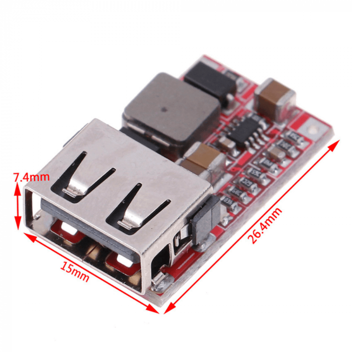 Modul coborator de tensiune DC-DC, 5V, 3A cu port USB [4]