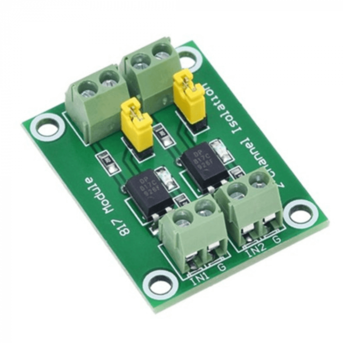 Modul convertor de nivel logic cu optocuplor PC817, 2 canale [5]