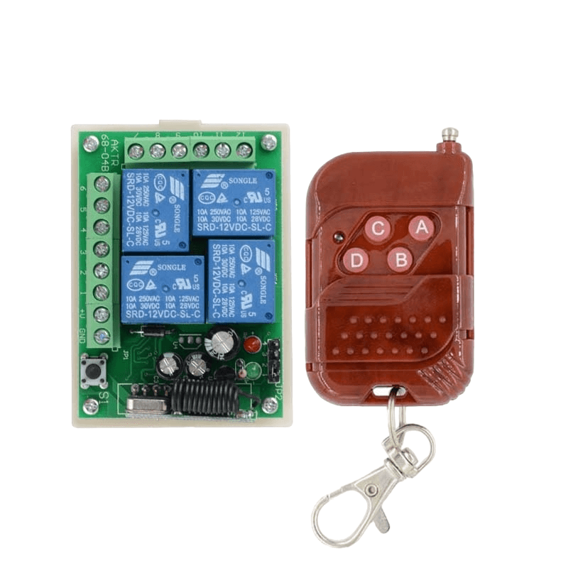 Modul releu programabil 4 canale cu telecomanda, 12V [2]