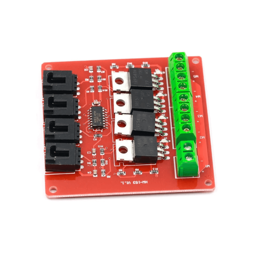 Modul driver MOSFET de putere, 4 canale IRF540, 3.3V - 5V [2]