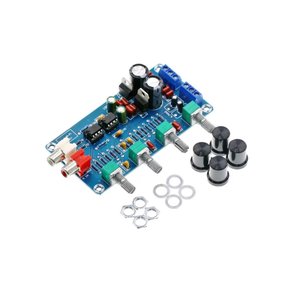 Modul preamplificare NE5532 XH-M164, 12 - 18 VAC, 4 benzi de reglaj [3]