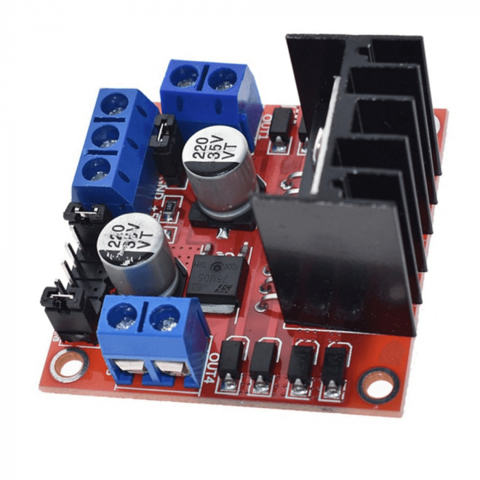 Modul driver L298N cu punte H dubla pentru motoare DC/Stepper [2]