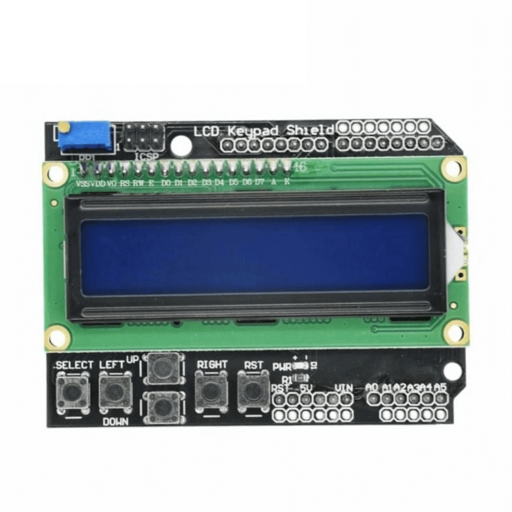 Shield LCD1602 cu ecran albastru si butoane