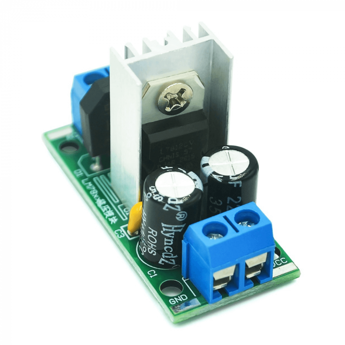 Modul stabilizator de tensiune LM7805, 5V DC, 1.5A [2]