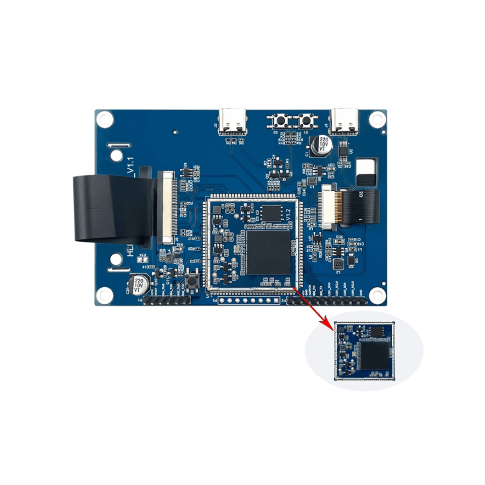 Modul recunoastere faciala 3D HLK-TX510 cu camera binoculara si ecran 2.8 inch [2]