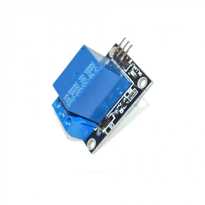 Modul releu 1 canal KY-019, control dispozitive AC prin 5 VDC [3]