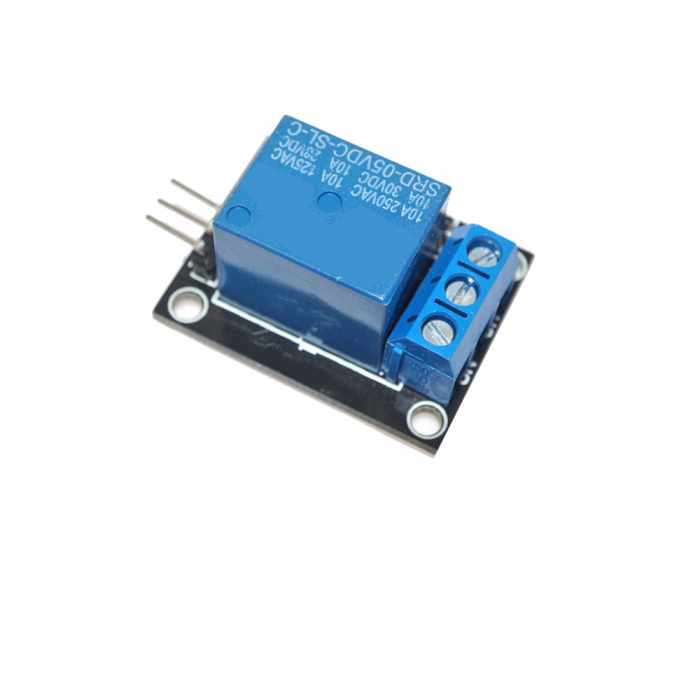 Modul releu 1 canal KY-019, control dispozitive AC prin 5 VDC [2]