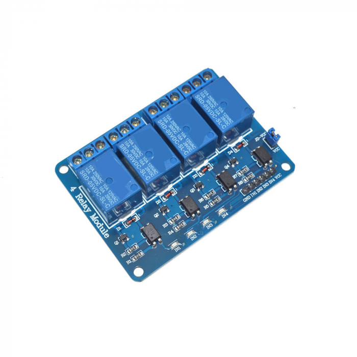 Modul releu 4 canale cu optocuplor, 5V Low Level [2]