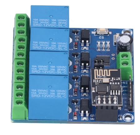 Modul releu WiFi cu 4 canale 5V-12V ESP8266