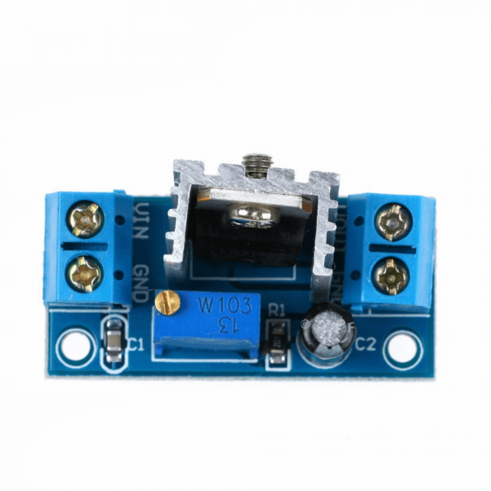 Modul liniar coborator de tensiune LM317 DC-DC, 1.2-37V, 2.2A [2]