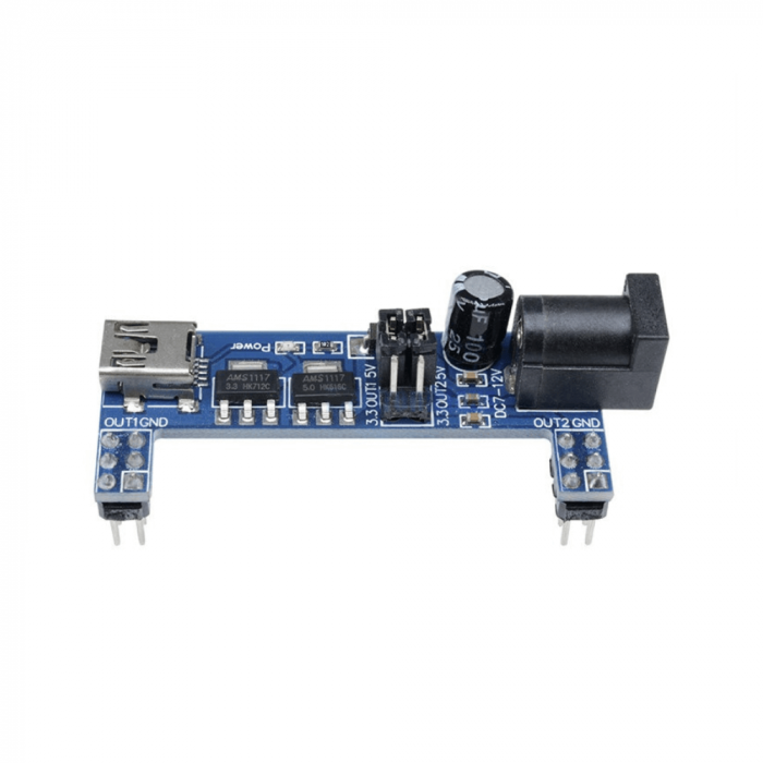 Modul sursa de alimentare 3.3V / 5V cu USB mini-B pentru breadboard MB102 [3]